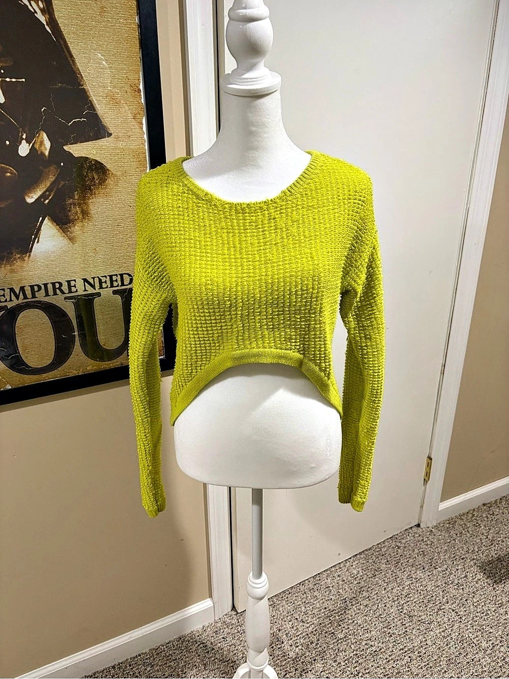 BCBGMAXAZRIA Cropped Hi low sweater